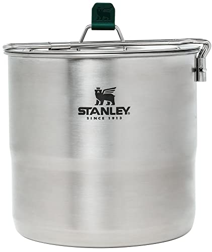 Perfekt für die Reise: Stanley Adventure Kochset für 4 Personen, 11-teiliges Camping-Kochset mit 2,6 Quart Edelstahltopf und Utensilien