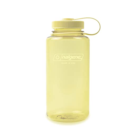 Thailand Tipp: Nalgene Monochrome Wasserflasche, BPA-frei, recycelt, für Rucksackreisen, Wandern, Fitnessstudio, bruchsichere wiederverwendbare Flasche, 907 ml, Butter