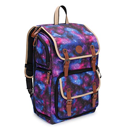 Thailand Tipp: GOgroove Kamera Rucksack für Spiegelreflexkameras: DSLR Backpack ideal für Reisen, ausreichend Platz für Kamera & Zubehör, sowie Laptop und Stativhalter & wetterfestem Regenschutz, Galaxis