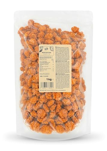 KoRo – Reiscracker Kanpeki 1 kg – Asiatisches Reisgebäck mit feurig scharfen Chilipulver – Super crunchy – Perfekt für Käseplatten, als purer Snack oder als Topping – Vorteilspackung