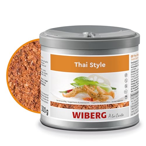Perfekt für die Reise: WIBERG Thai Style Seven Spices Gewürzzubereitung – Würzmischung für thailändische Gerichte mit Zitronengras & Koriander – ideal für Fleisch, Fisch und Gemüse, 300 g