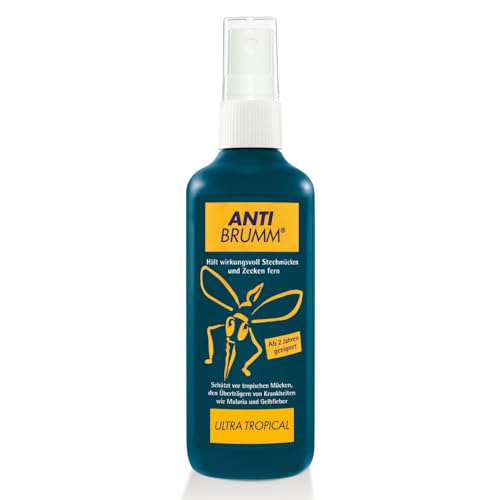 Perfekt für die Reise: Anti Brumm Ultra Tropical Pumpspray, 75 ml: Insekten-Repellent für effektiven Schutz gegen Mücken und Zecken, Mückenspray mit DEET